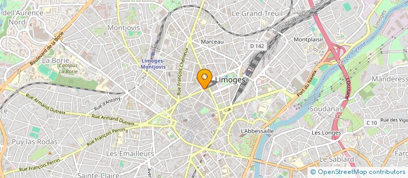 localisation de l'entreprise MILLE PIERRE 87 à LIMOGES