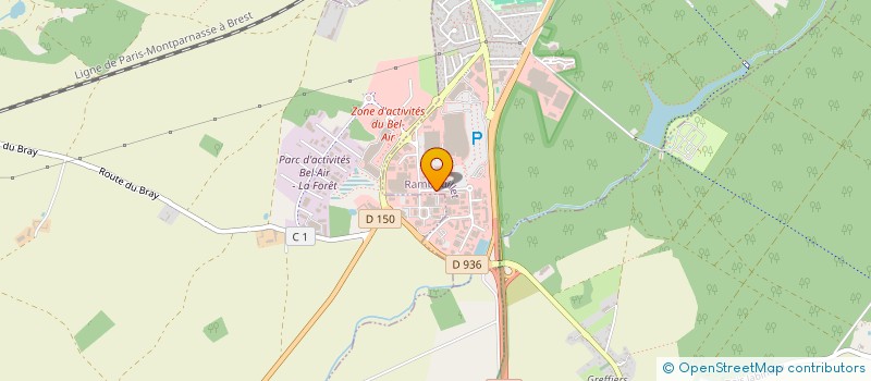 localisation de l'entreprise MILLE PLUMES  RAMBOUILLET