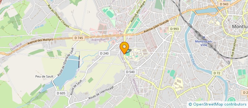 localisation de l'entreprise MILLE RAMAGES  MONTLUCON