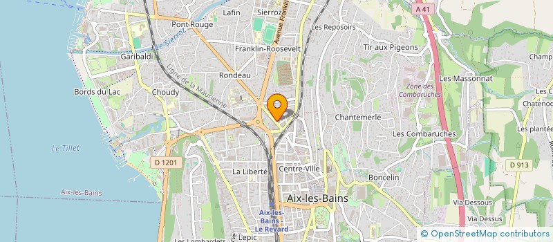 localisation de l'entreprise MILLE SERVICES à AIX-LES-BAINS