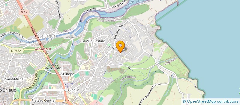 localisation de l'entreprise MILLE & UNE PLUMES à SAINT-BRIEUC