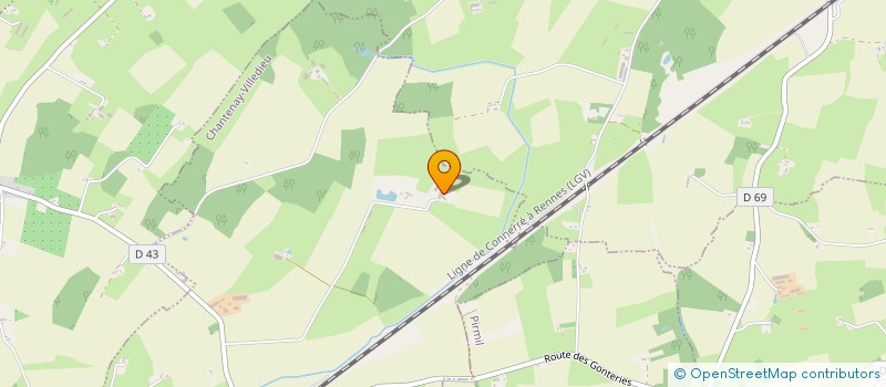 localisation de l'entreprise MILLE WATT  CHANTENAY-VILLEDIEU