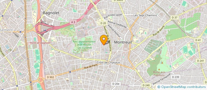 localisation de l'entreprise MILLEDIX à MONTREUIL