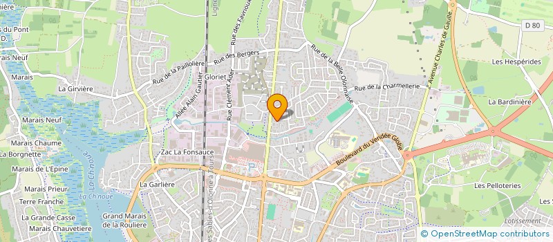 localisation de l'entreprise MILLEFEUILLE STUDIO  LES SABLES-D'OLONNE