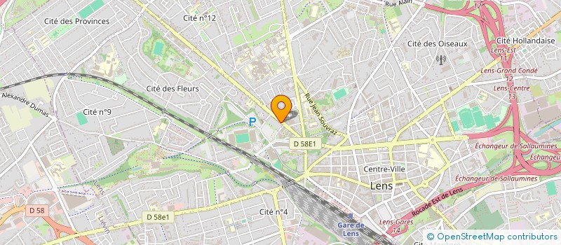 localisation de l'entreprise MILLENIUM 2000  LENS