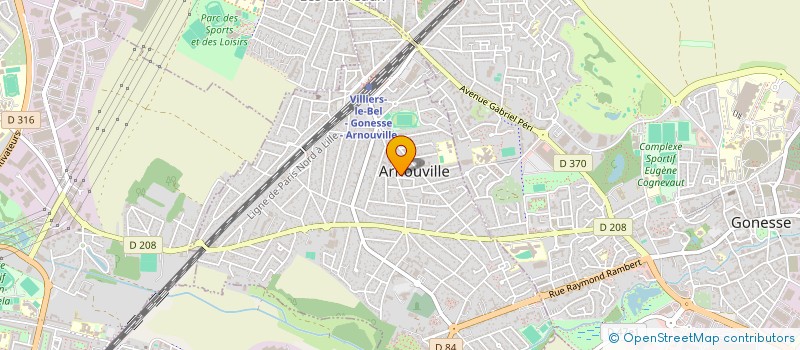 localisation de l'entreprise MILLENIUM à ARNOUVILLE