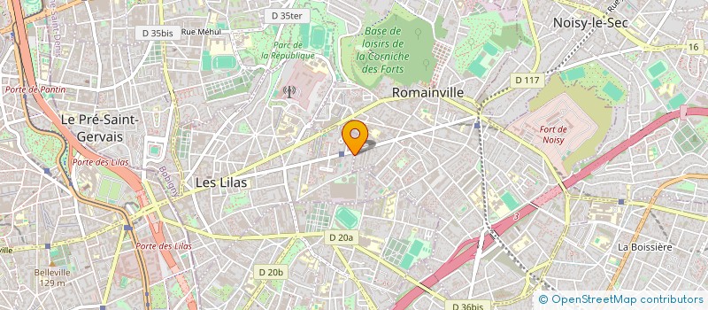 localisation de l'entreprise MILLENIUM à LES LILAS