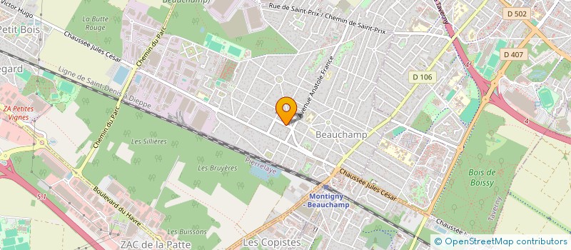 localisation de l'entreprise MILLENIUM  BEAUCHAMP