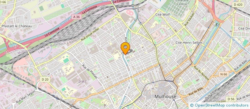 localisation de l'entreprise MILLENIUM AUTOS IMPORT à MULHOUSE
