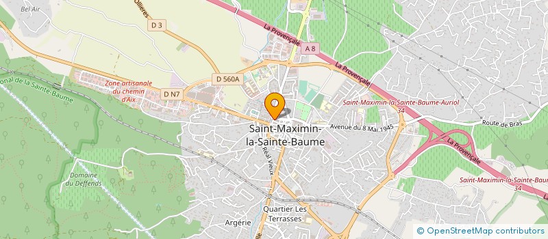 localisation de l'entreprise MILLENIUM BHW IMMOBILIER à SAINT-MAXIMIN-LA-SAINTE-BAUME