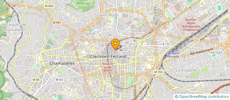 localisation de l'entreprise MILLENIUM BURGER  CLERMONT FERRAND