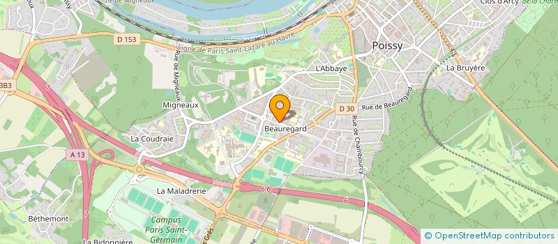 localisation de l'entreprise MILLENIUM CAR  POISSY