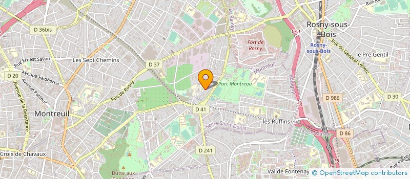 localisation de l'entreprise MILLENIUM FURS à MONTREUIL