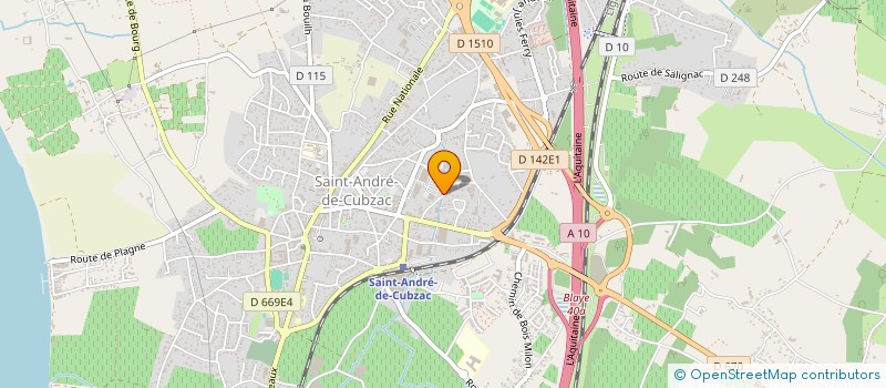 localisation de l'entreprise MILLENIUM HABITAT à SAINT-ANDRE-DE-CUBZAC