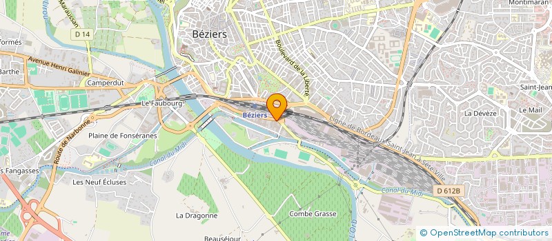 localisation de l'entreprise MILLENIUM HERAULT à BEZIERS