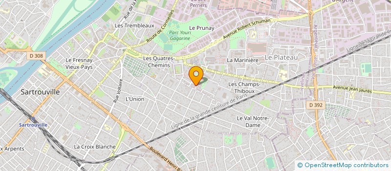 localisation de l'entreprise MILLENIUM TRANSFERT SERVICES  SARTROUVILLE