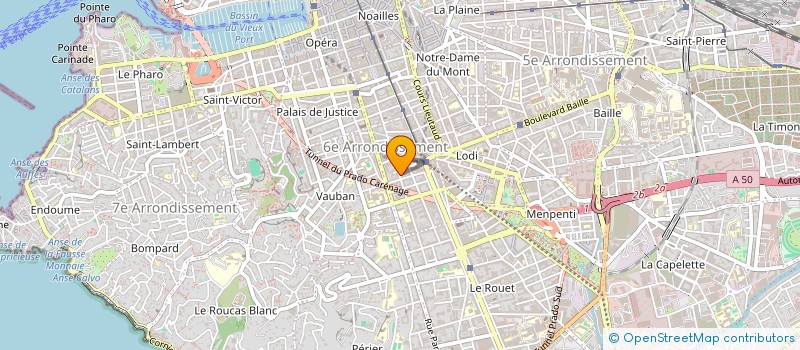 localisation de l'entreprise MILLENNIAL PROJECT ( FONDS DE DOTATION) à MARSEILLE