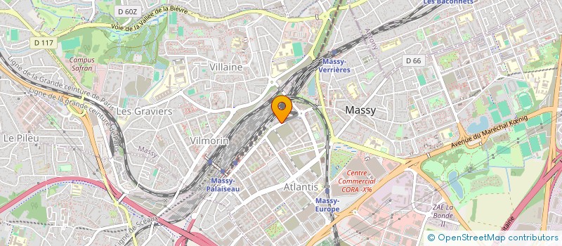localisation de l'entreprise MILLENNIUM à MASSY