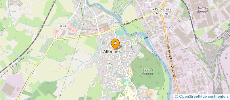 localisation de l'entreprise MILLEPATTES INFORMATIC PRO  ALLONNES