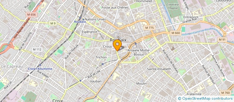 localisation de l'entreprise MILLER GRAPHICS ROUBAIX à ROUBAIX