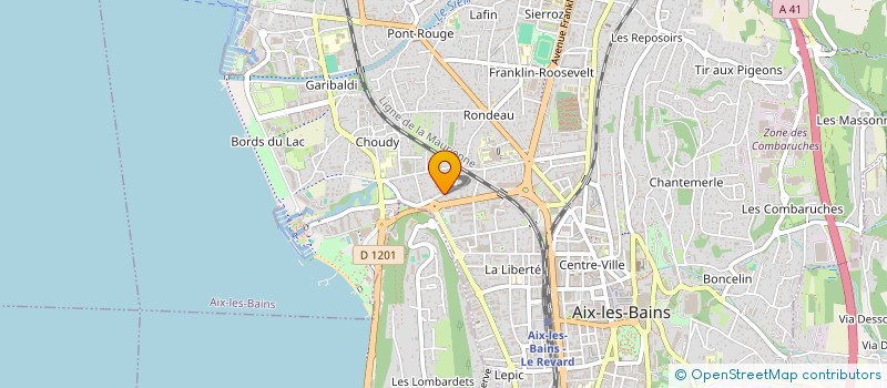localisation de l'entreprise MILLERET IMMOBILIER à AIX-LES-BAINS