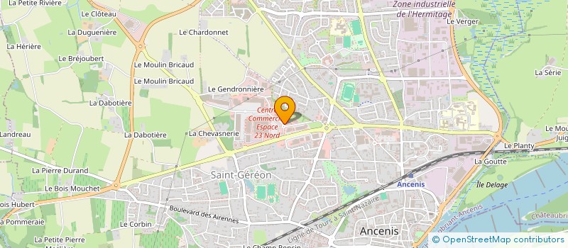 localisation de l'entreprise MILLESIME 2014 à ANCENIS-SAINT-GEREON