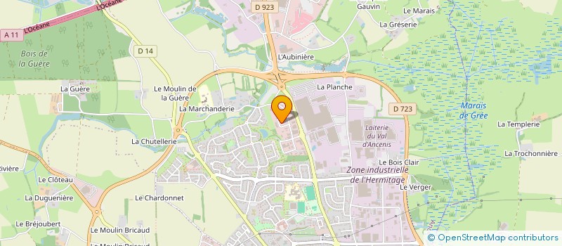 localisation de l'entreprise MILLESIME 2021  ANCENIS-SAINT-GEREON