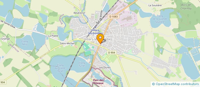 localisation de l'entreprise MILLESIME  VILLARS-LES-DOMBES