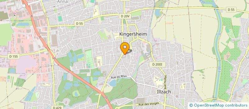 localisation de l'entreprise MILLESIME & CO  KINGERSHEIM