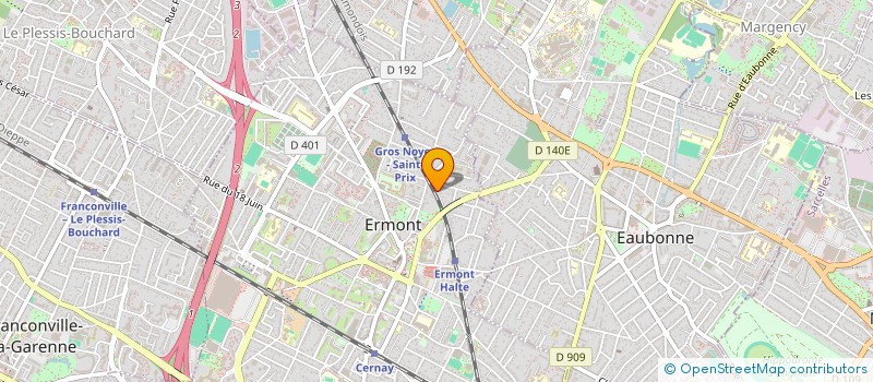 localisation de l'entreprise MILLESIME IMMO à ERMONT