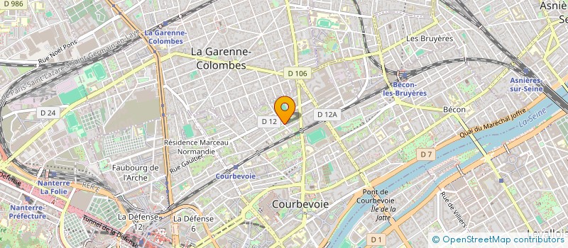 localisation de l'entreprise MILLESIME TRANSFERT  COURBEVOIE