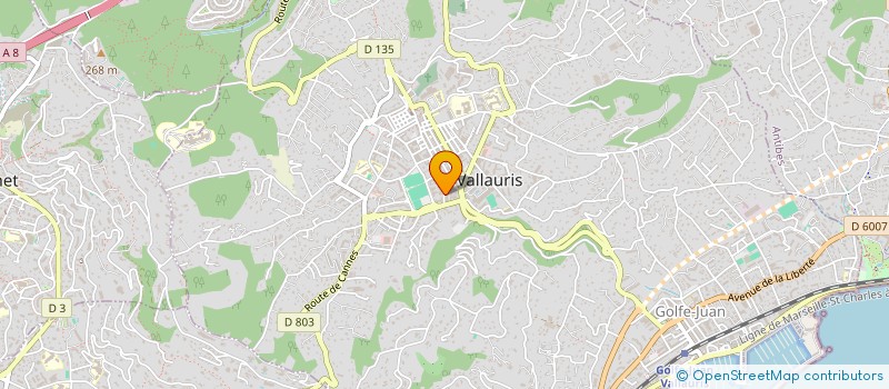localisation de l'entreprise MILLET  VALLAURIS