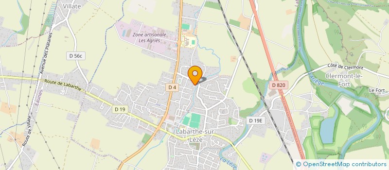 localisation de l'entreprise MILLET  VILLATE