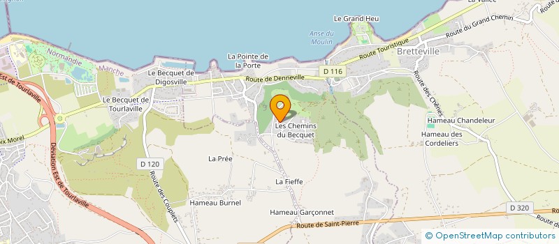 localisation de l'entreprise MILLET à TOURLAVILLE