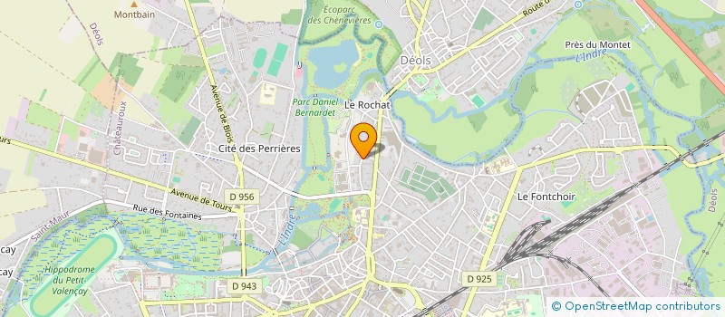 localisation de l'entreprise MILLET DAUCHOT  CHATEAUROUX