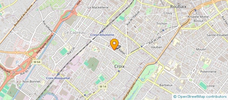 localisation de l'entreprise MILLET-GAVEAU à CROIX