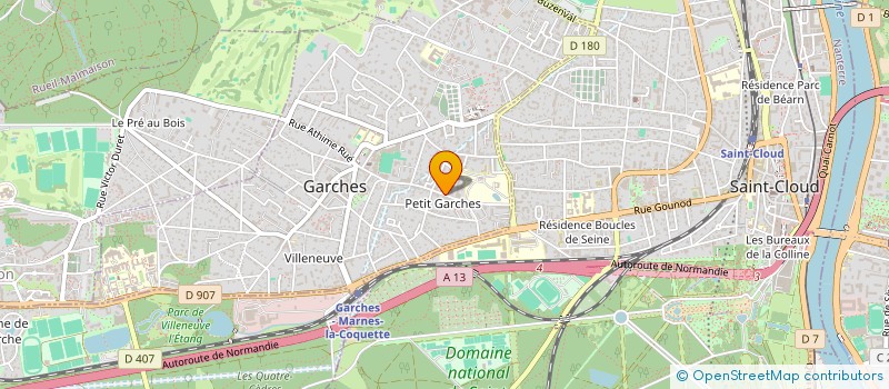 localisation de l'entreprise MILLET INVEST à GARCHES