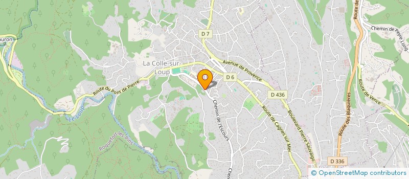 localisation de l'entreprise MILLET JEAN YVES ET MILLET KARINE  LA COLLE-SUR-LOUP