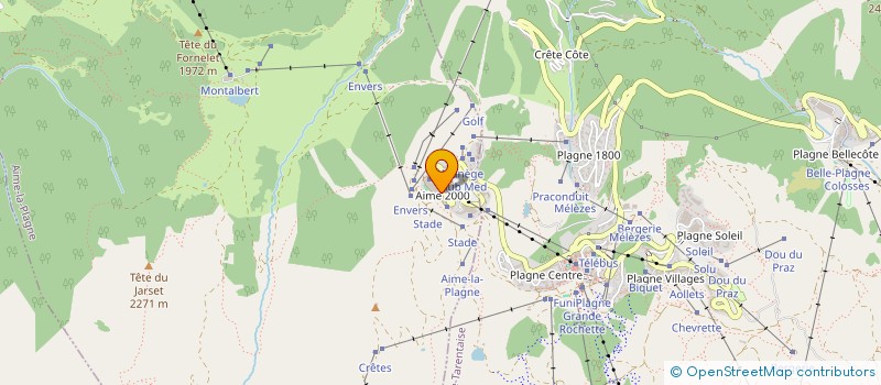 localisation de l'entreprise MILLET-MEDJAHER  AIME-LA-PLAGNE