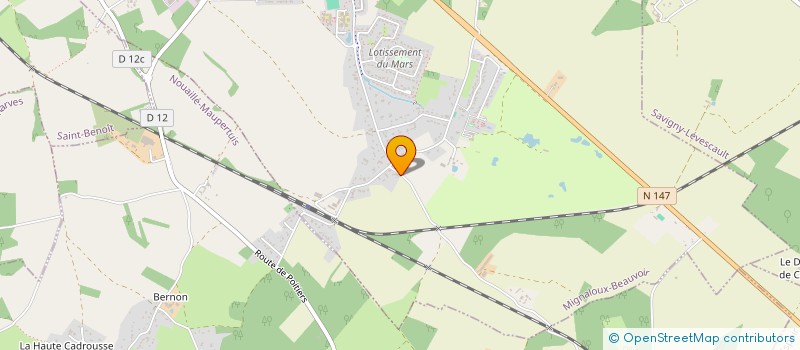 localisation de l'entreprise MILLET MOREAU  MIGNALOUX-BEAUVOIR