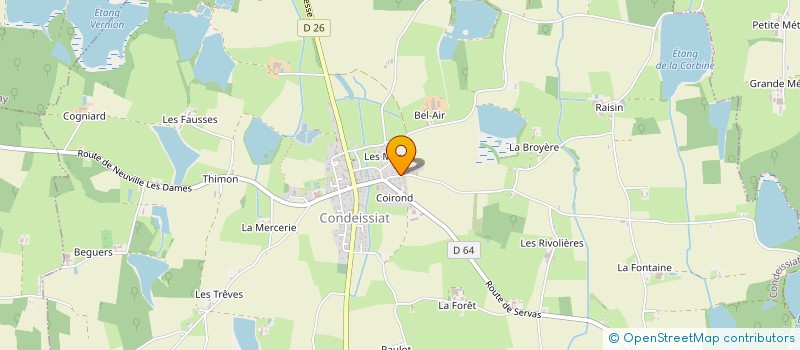 localisation de l'entreprise MILLET PARTICIPATIONS  CONDEISSIAT