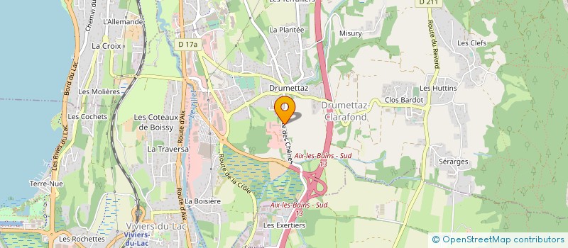 localisation de l'entreprise MILLET PAYSAGE-ENVIRONNEMENT  DRUMETTAZ-CLARAFOND