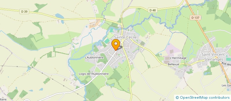 localisation de l'entreprise MILLET PERE ET FILS  SAINTE-CECILE