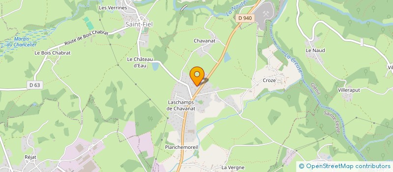 localisation de l'entreprise MILLET VIVIEN à SAINT-FIEL