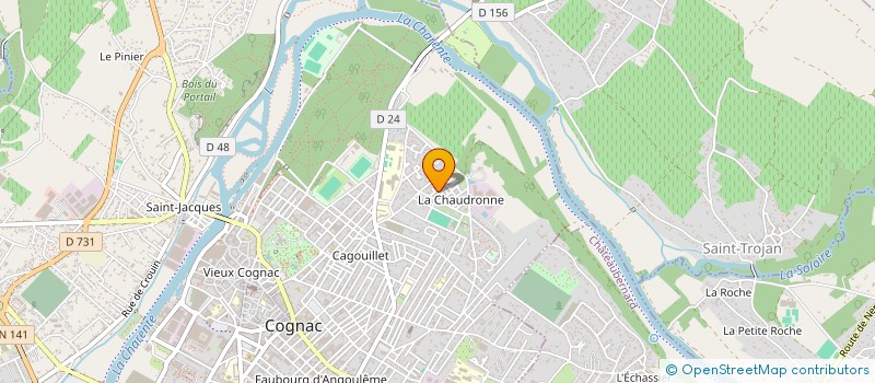 localisation de l'entreprise MILLEZIM PROD à COGNAC