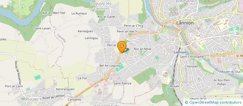 localisation de l'entreprise MILLIAUTAIS  LANNION