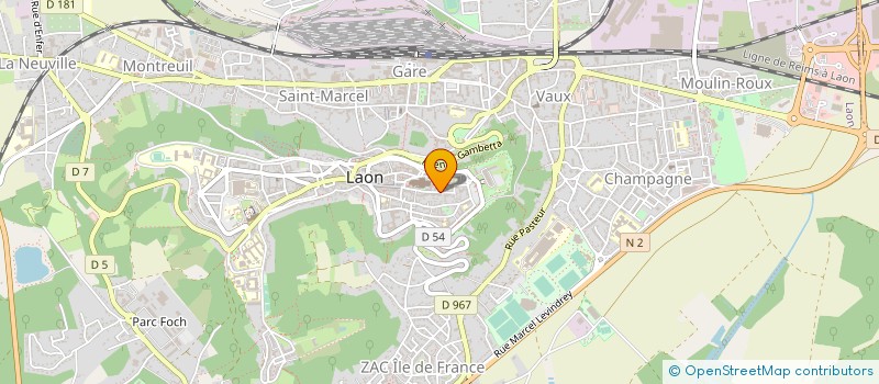 localisation de l'entreprise MILLIERE PERE ET FILS à LAON