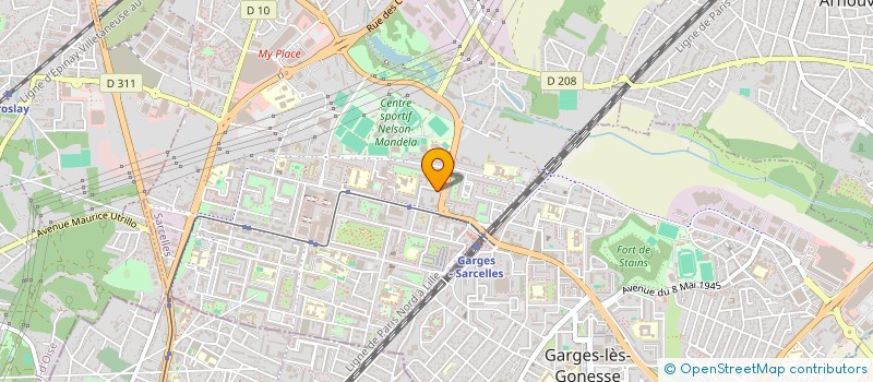 localisation de l'entreprise MILLIFAY à SARCELLES