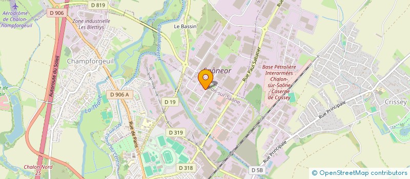 localisation de l'entreprise MILLMER à CHALON-SUR-SAONE