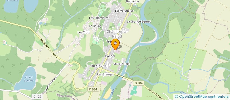 localisation de l'entreprise MILLON-BLANDON à CHATILLON-LA-PALUD